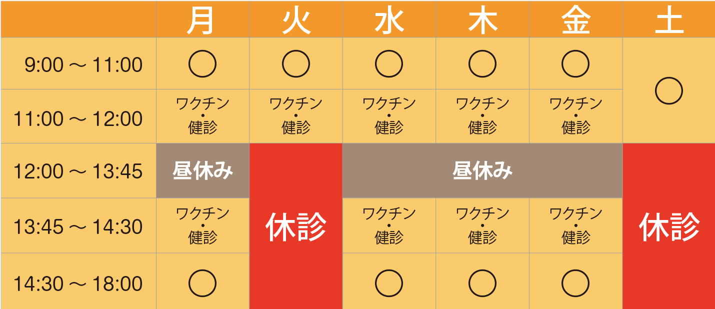 高岸小児科医院 診療時間